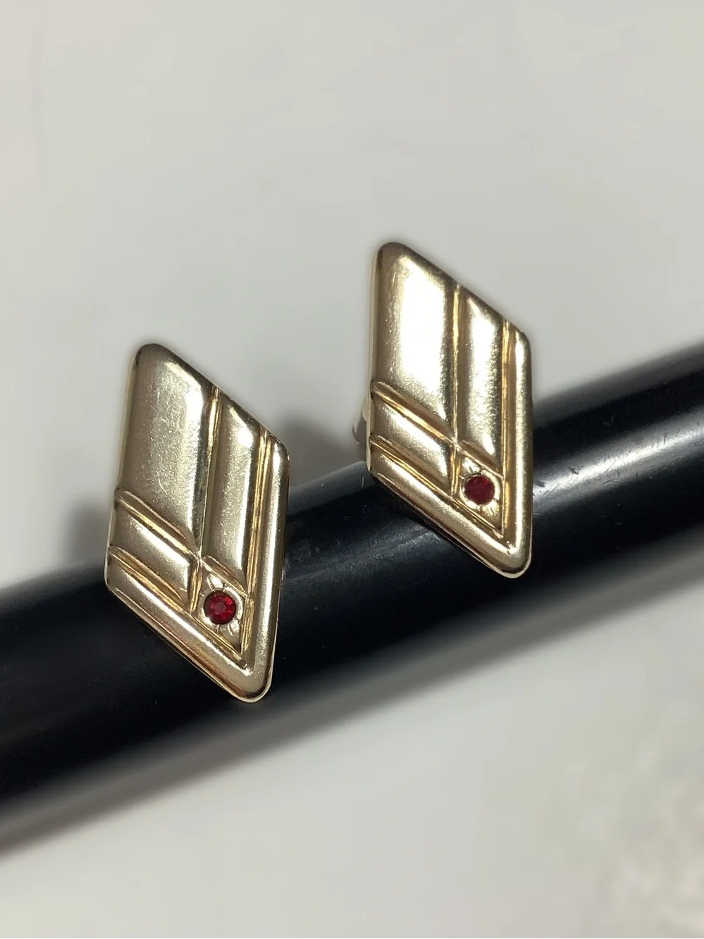 Art Deco Repro/1950s Atomic Chevron Vtg Cufflinks